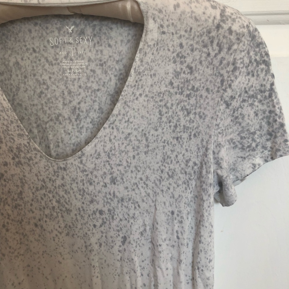 American Eagle soft & sexy tee neck choker top - Picture 3 of 5